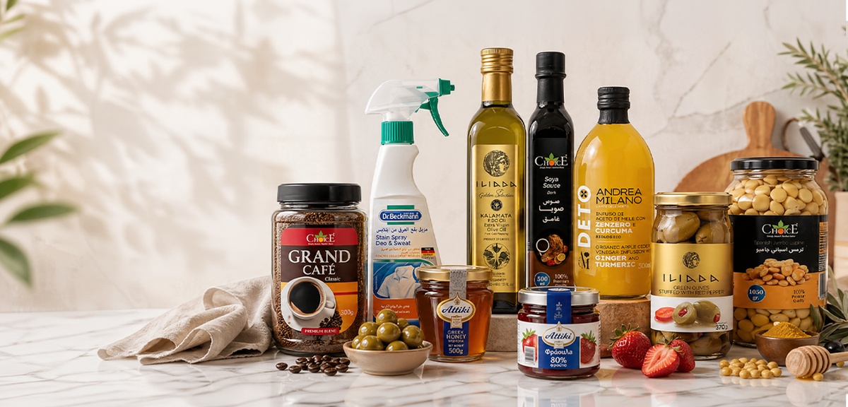 Imported food, personal-care and household brands from Far Trading Co.