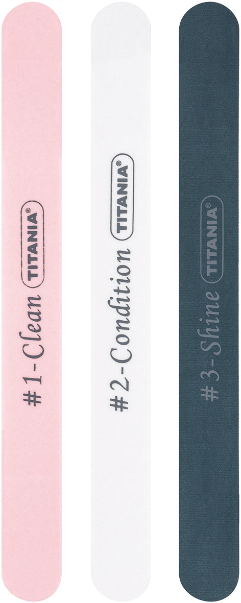 Titania  Polishing Nail file3PCS