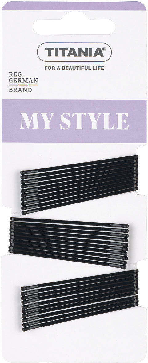 Titania HAIR CLIPS BLACK 30PCS