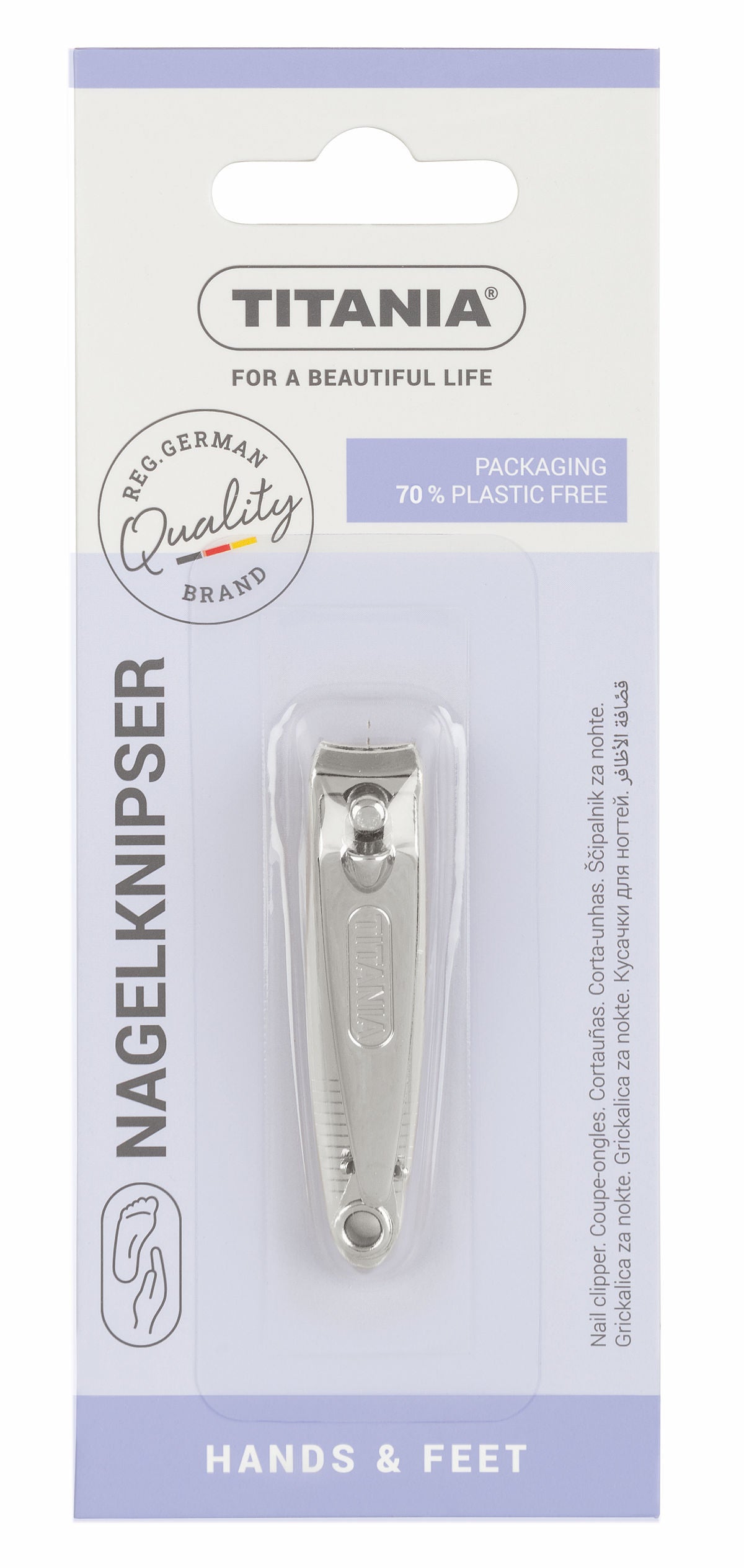 Titania Small Silver Nail Clipper