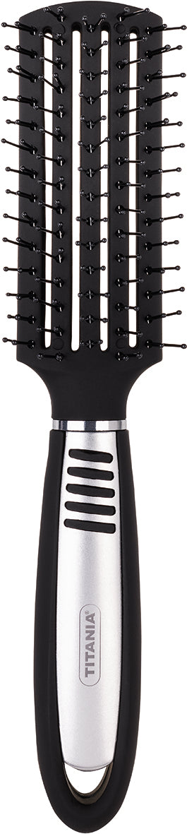 Titania Black Silver Hollow Hair Brush 1365