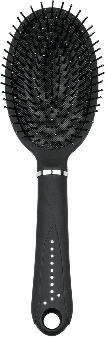 Titania Oval Black Matte Rhinestone Brush - 140