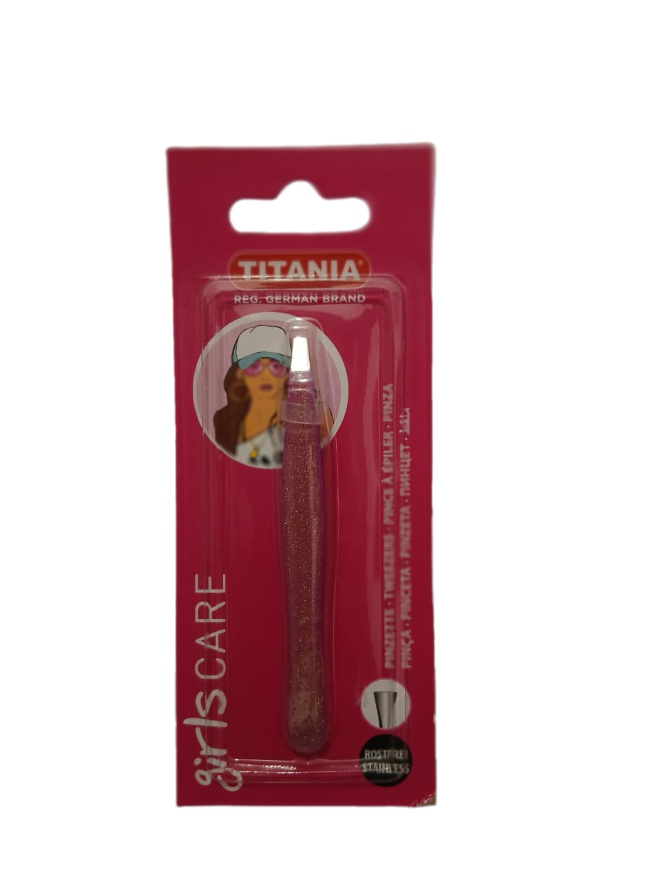 Titania Mov Tweezers Beveled, 1077 / B