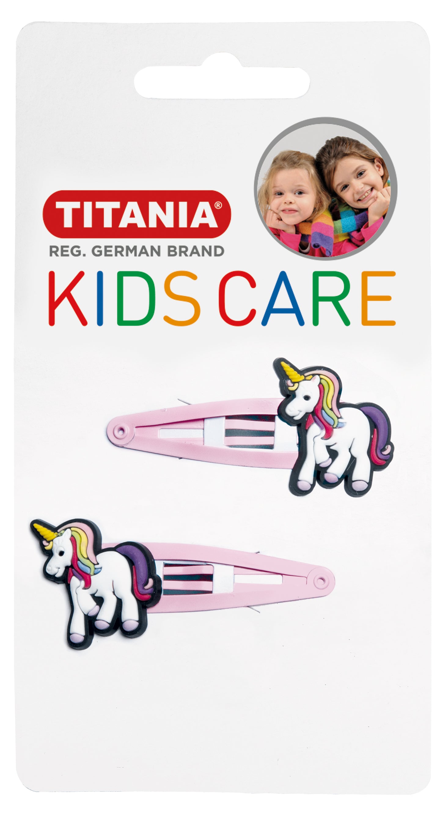 Titania Metal contour hair clip Titania Unicorn 2 pcs