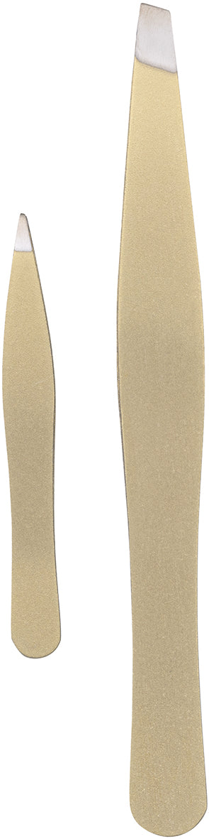 Titania 2 Gold Satin Tweezers - 1072/GO B