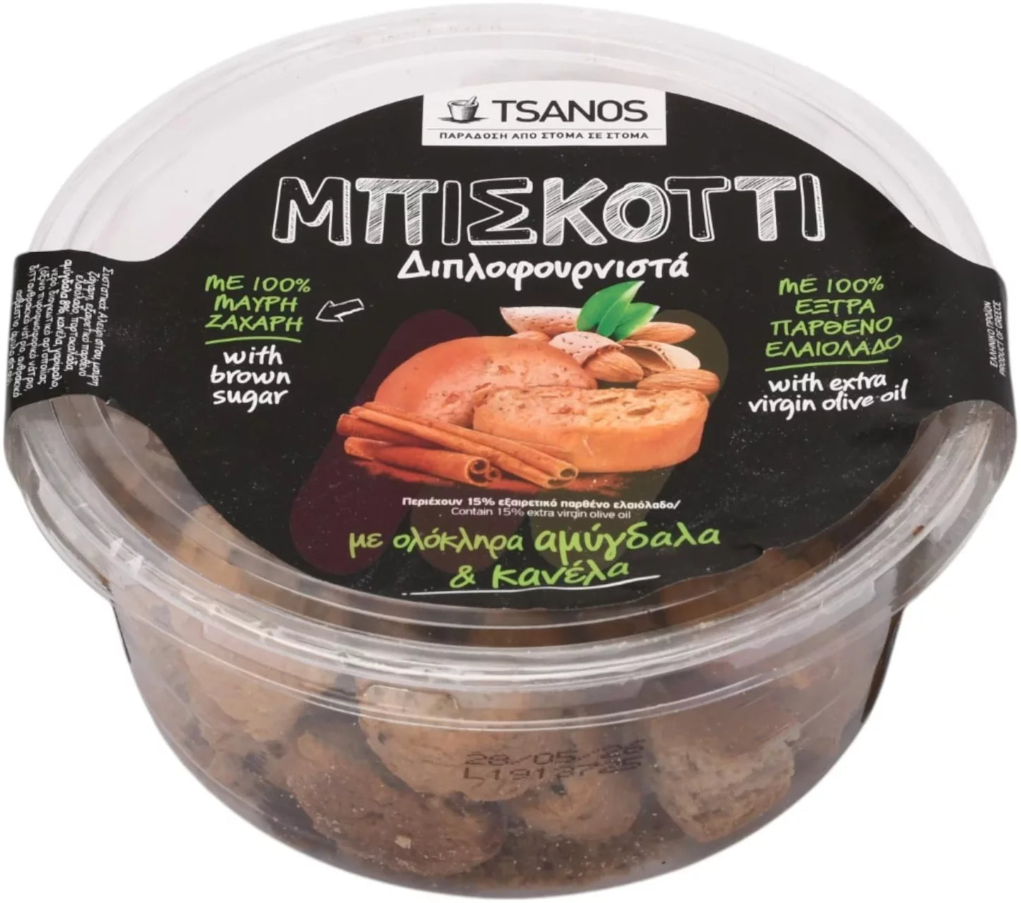 Tsanos Almond & Cinnamon Biscuit 250g