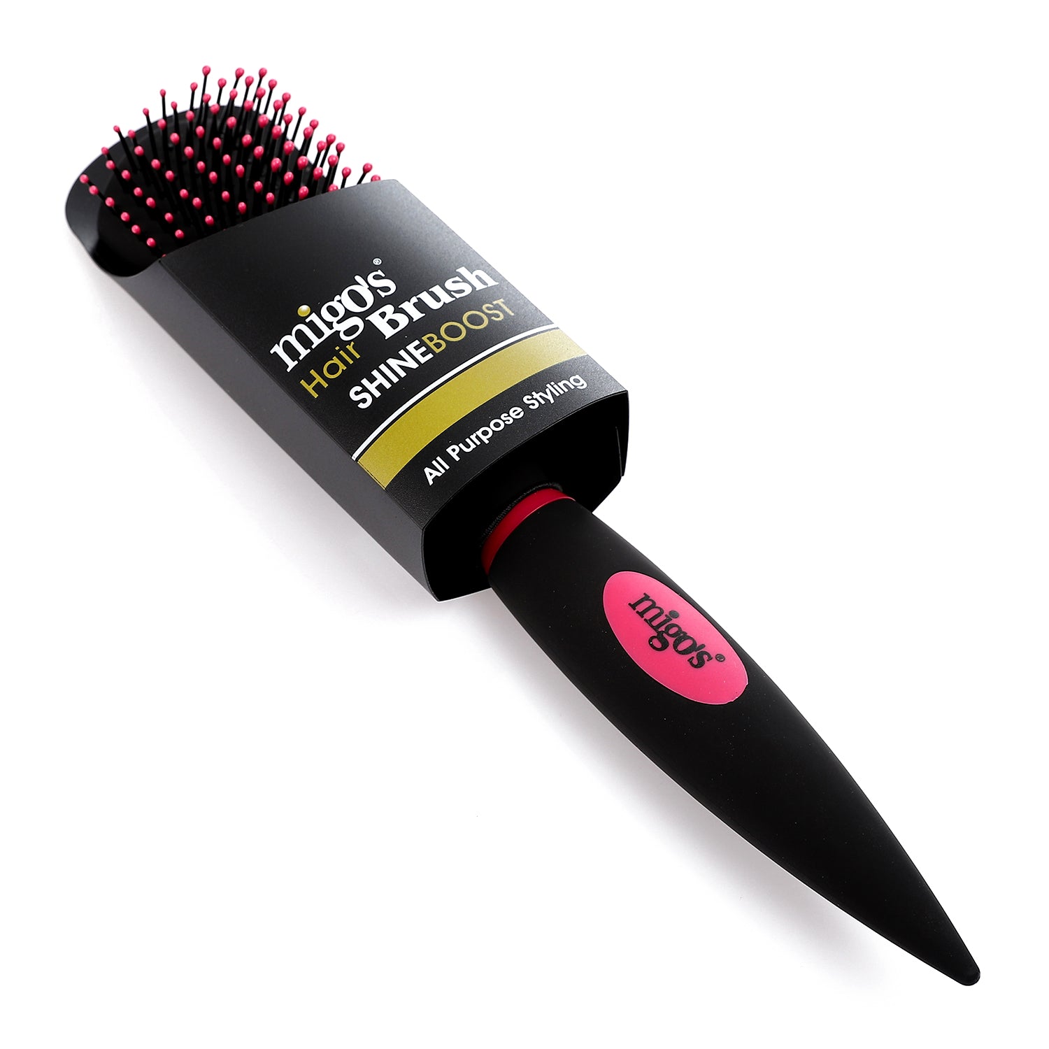 Migo's Black  Rectangular Hairbrush