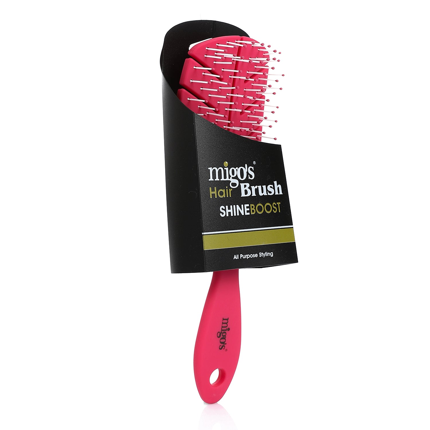 Migo's long colored hair brush