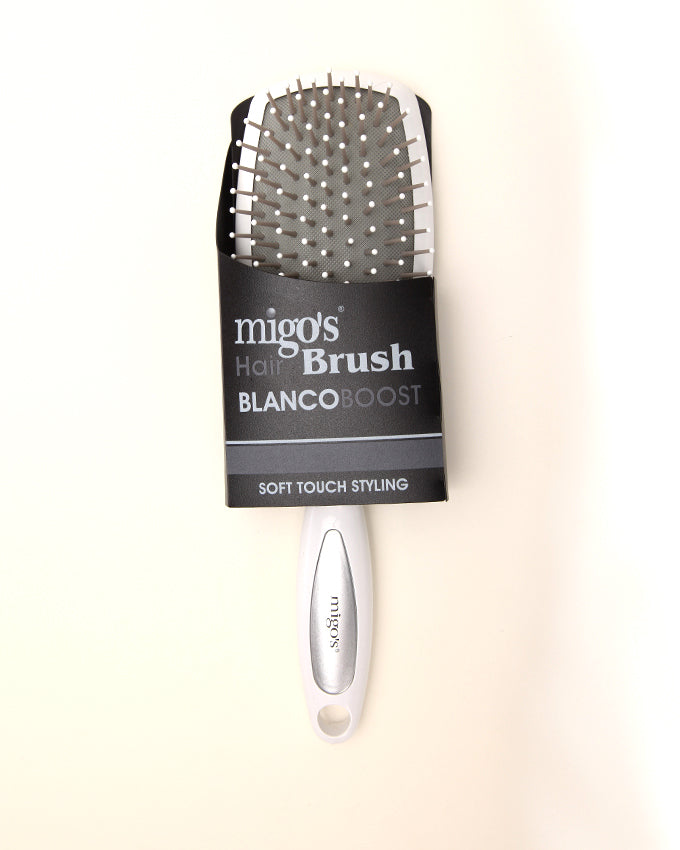 Migo's White Rectangular Hair Brush