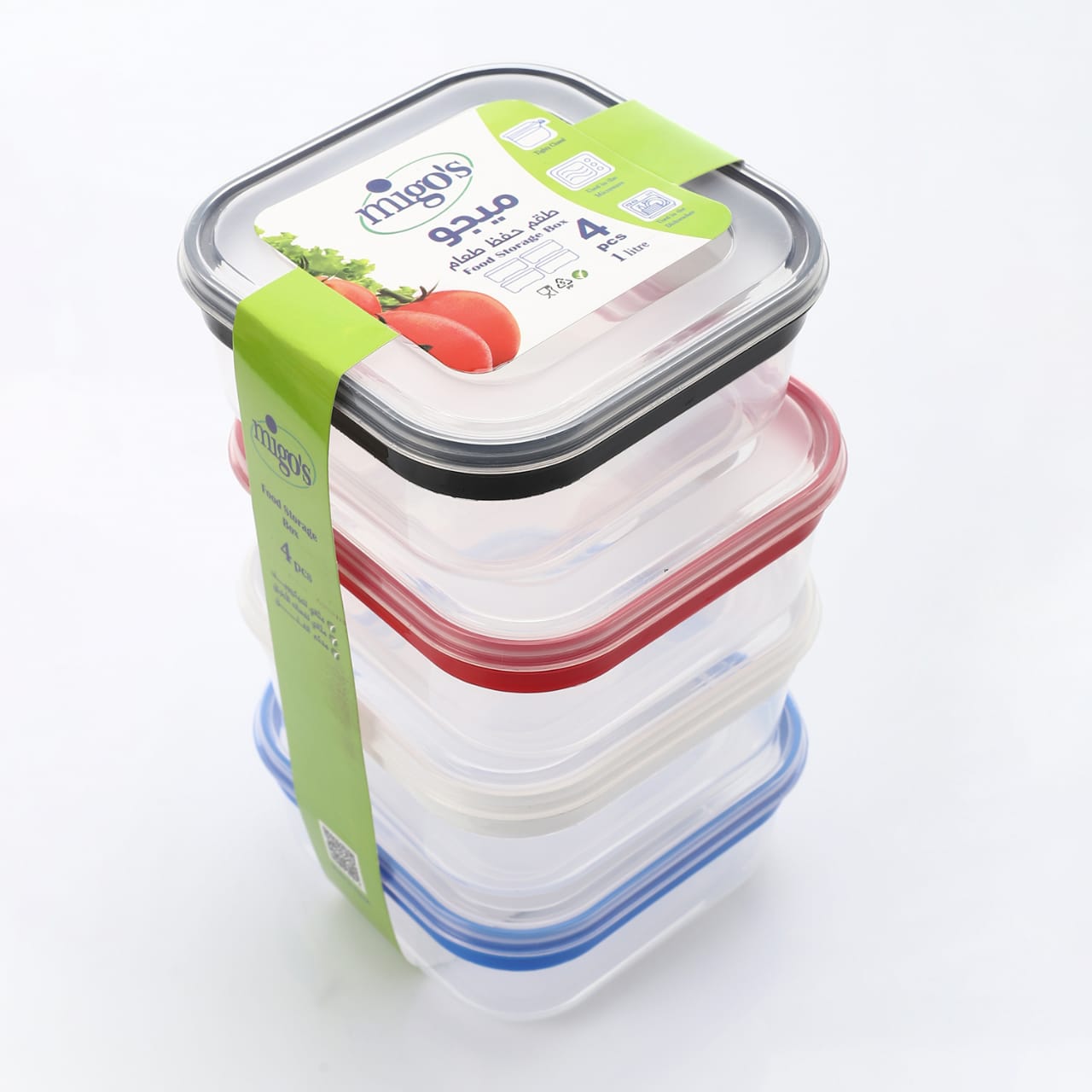 Migo's 4 Refrigerator & Microwave Storage Containers