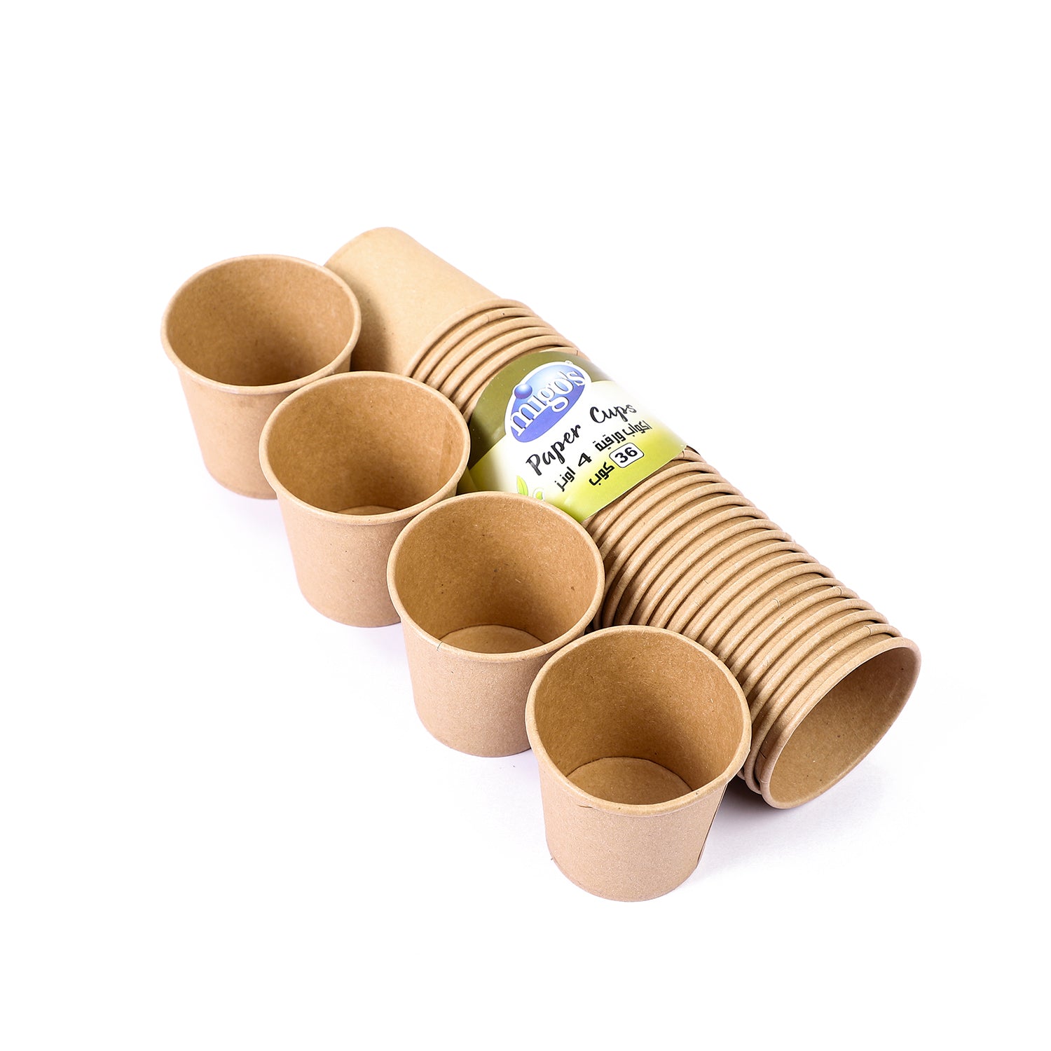 Migo's 36 x 4oz Kraft Cups