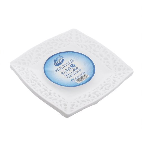 Migo's Square Dish 6 Pcs - 20 Cm