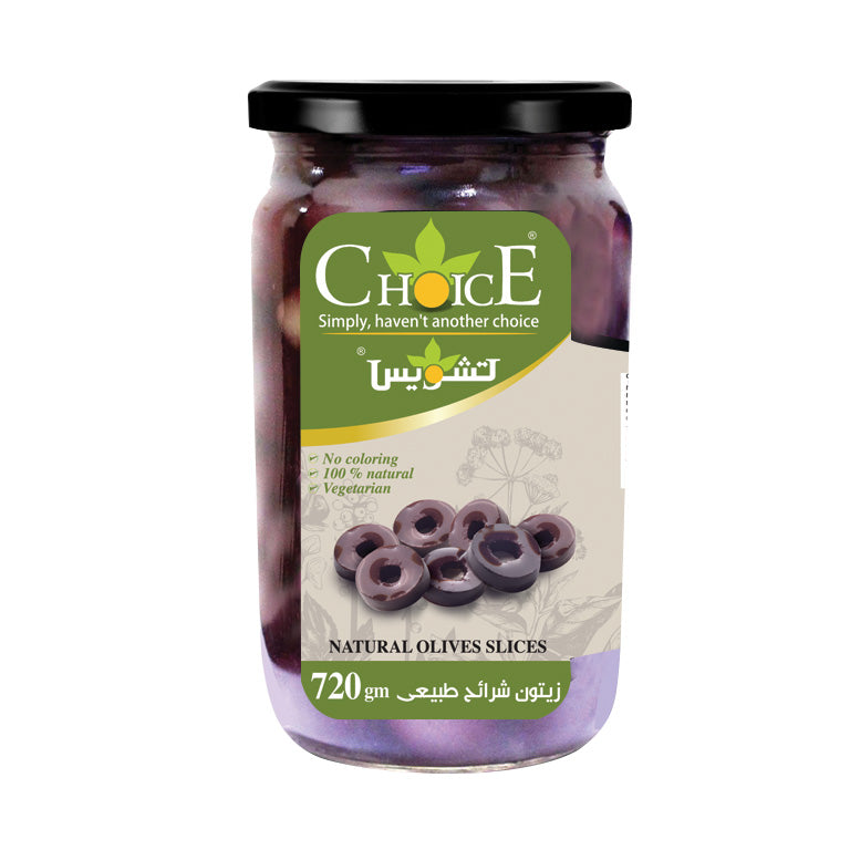 Choice Natural Sliced ??Olive  720g