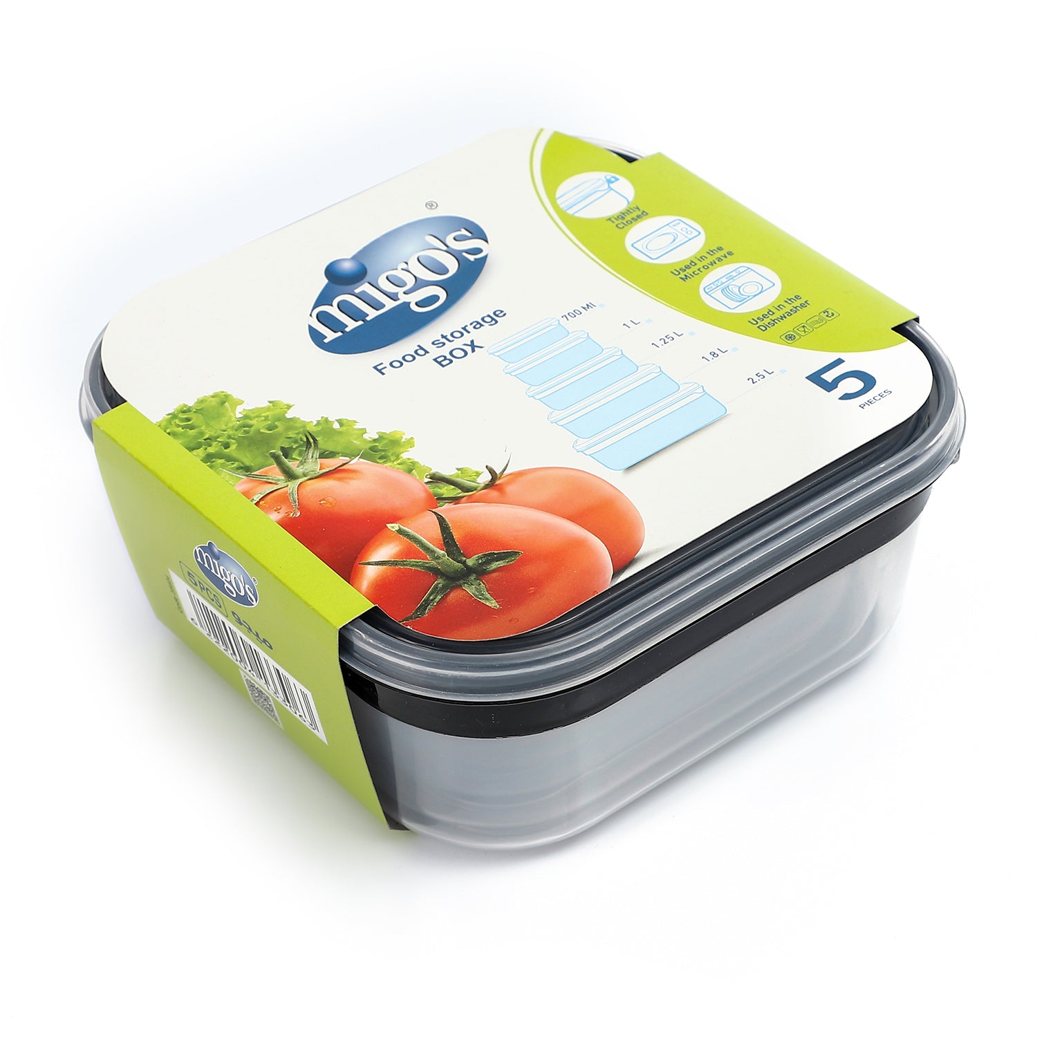 Migo's Pink Plastic Food Storage Boxes with Lids