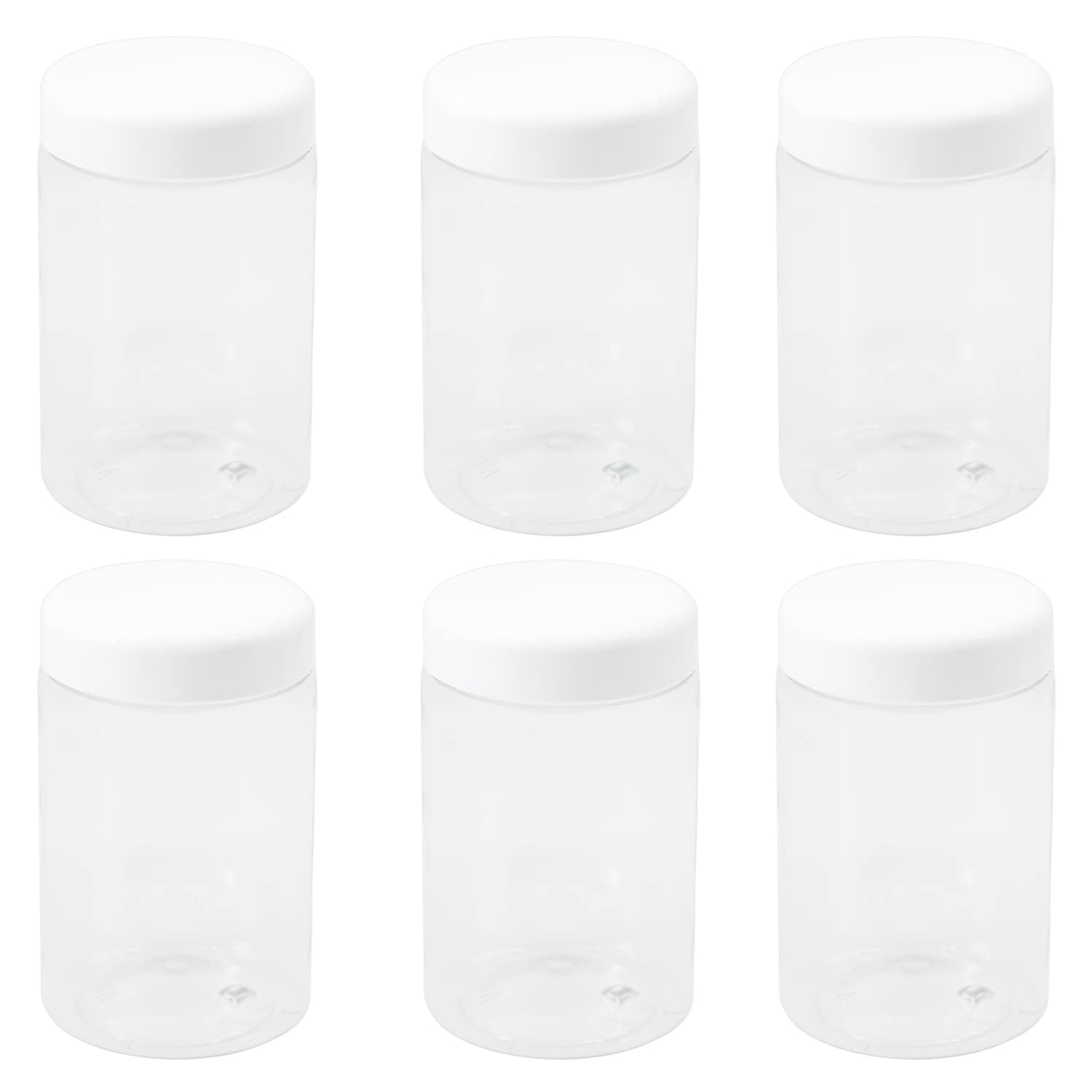 Migo Offer: 6 Clear Storage Jars 300ml