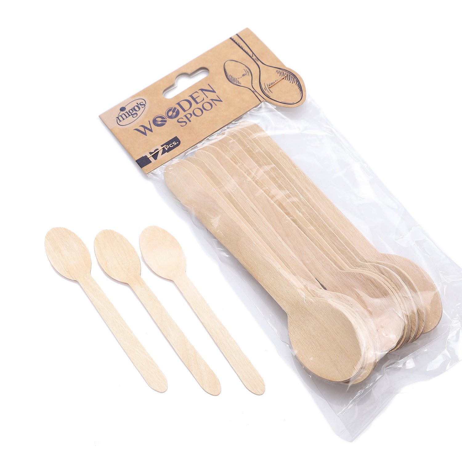 Migo's wooden spoons  12PCS