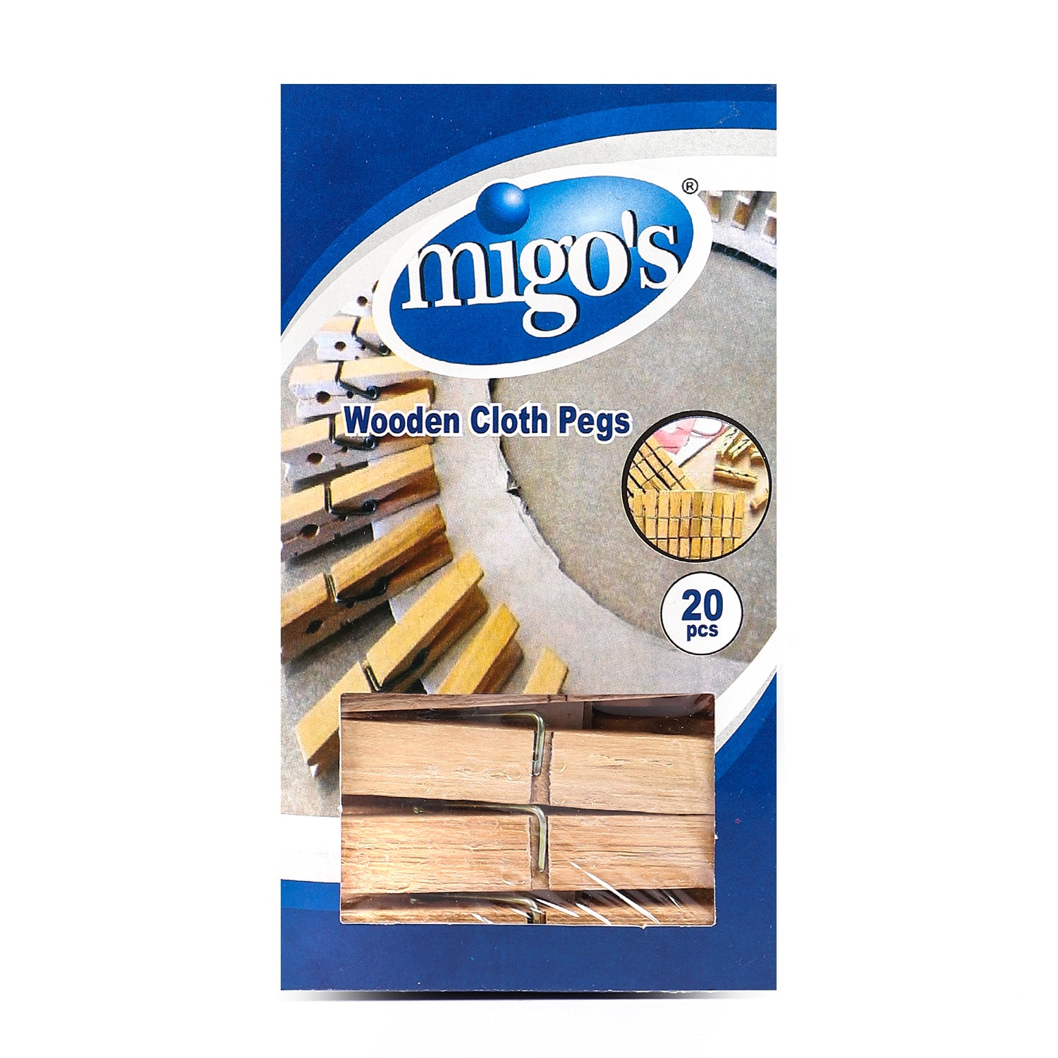 Migo 20 Wooden Clips
