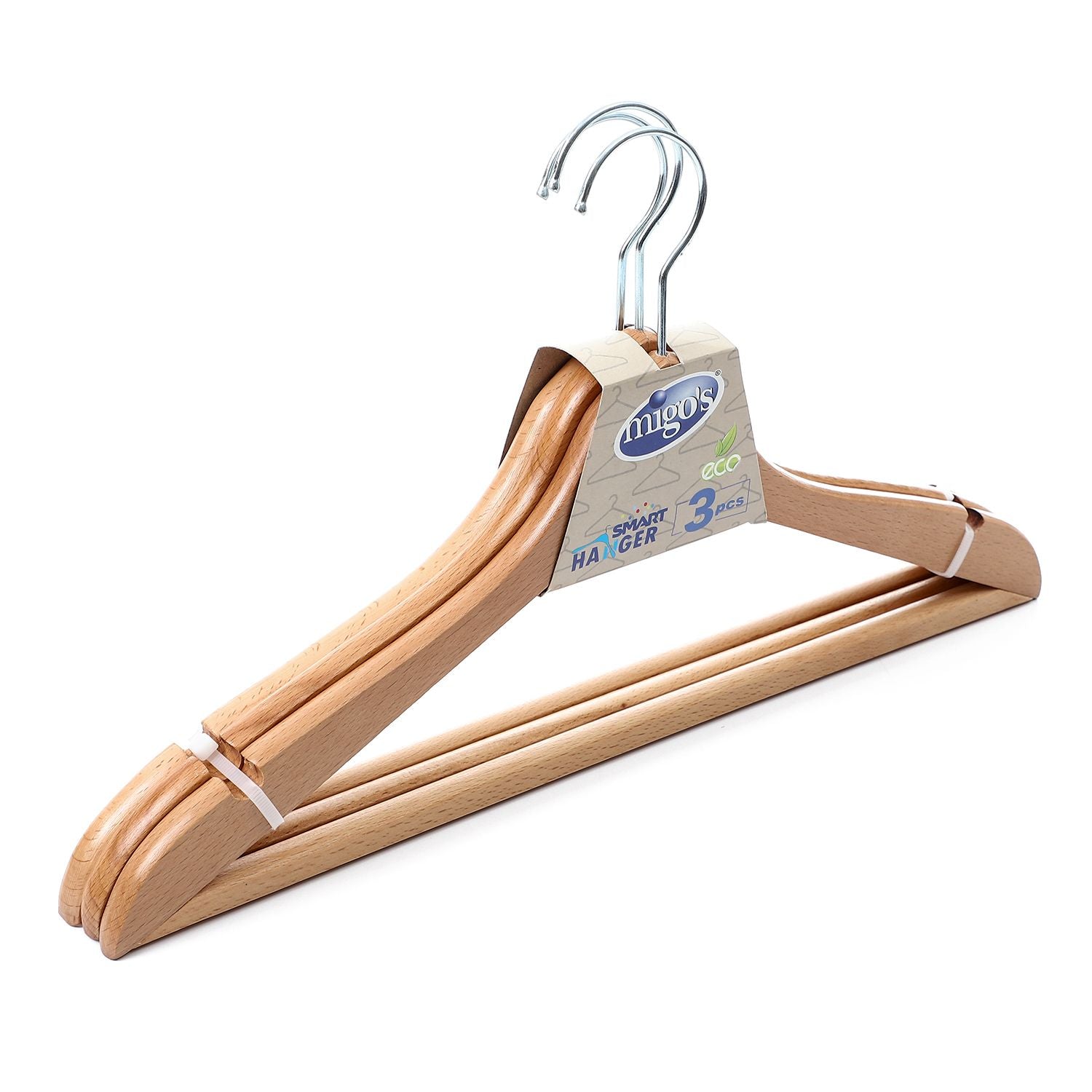 Migo 3 Wooden Hangers
