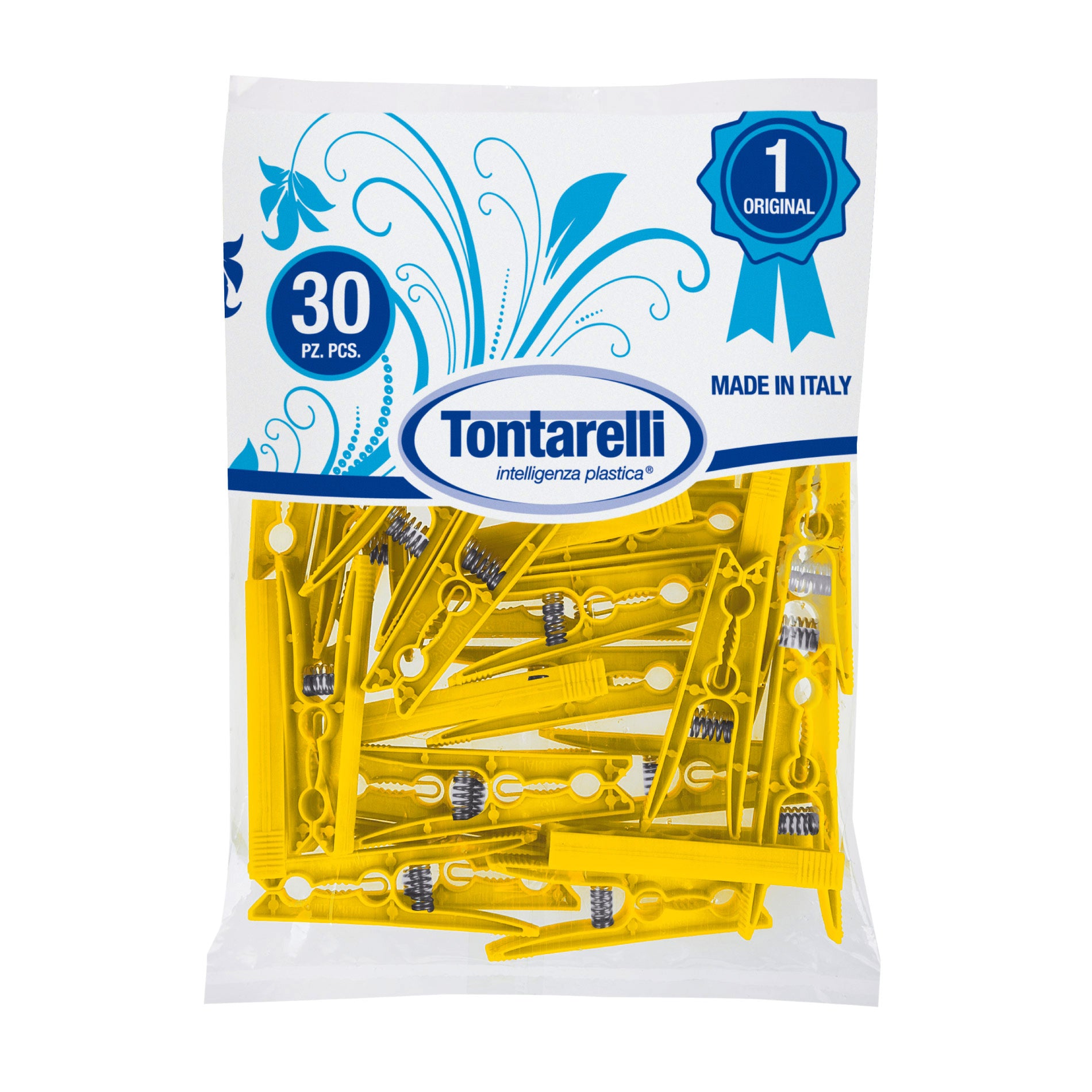 Tontarelli Plastic Cloth Pegs (Color May Vary) 30 Per Pack