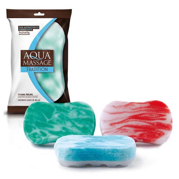 Aqua Massage Tradition Tonifying massage sponge sanitized by antibacterial