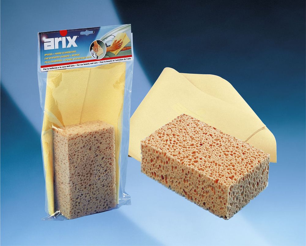 Arix Car Synthetic Chamois + Sponge