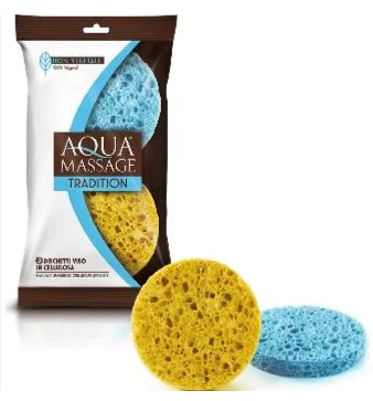 Aqua Massage Tradition Facial cleansing cellulose sponge 2 pcs