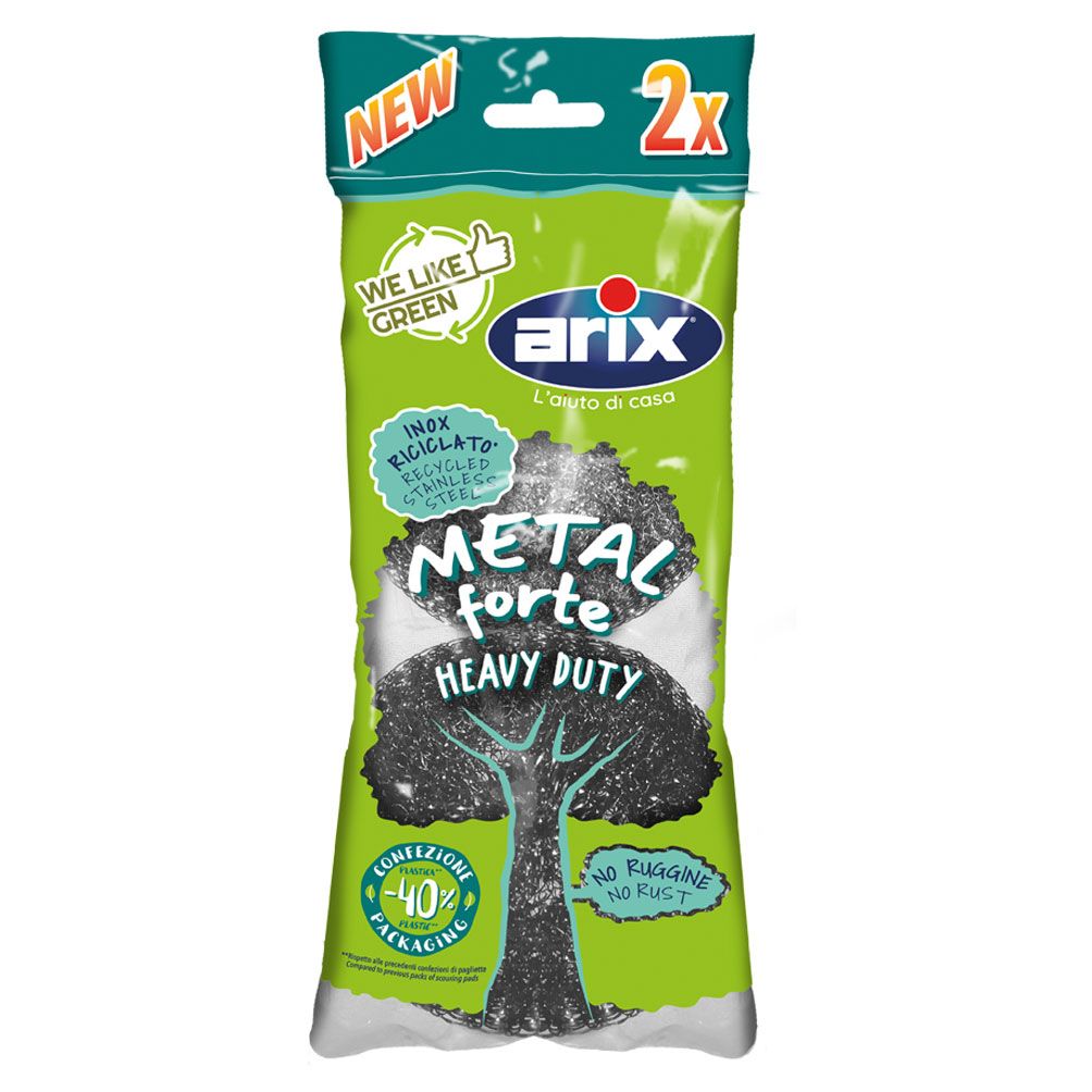 Arix Big Stailess Steal Wire Sponge 2 pcs