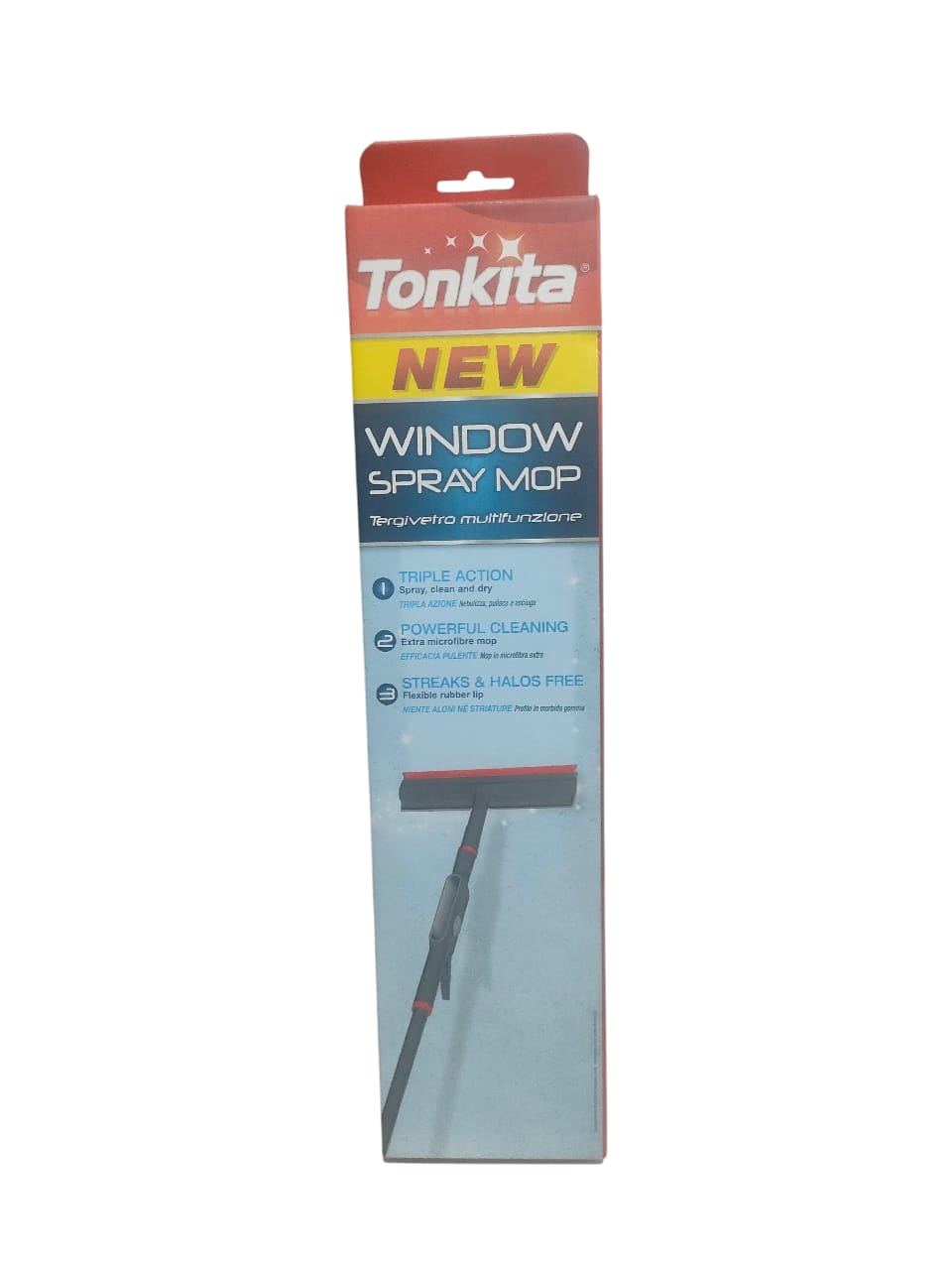 Tonkita Window Squeegee with Spray