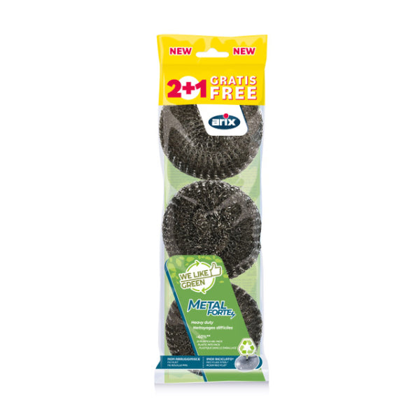 Arix Metal Forte Heavy Duty Sponge 2+1 pcs