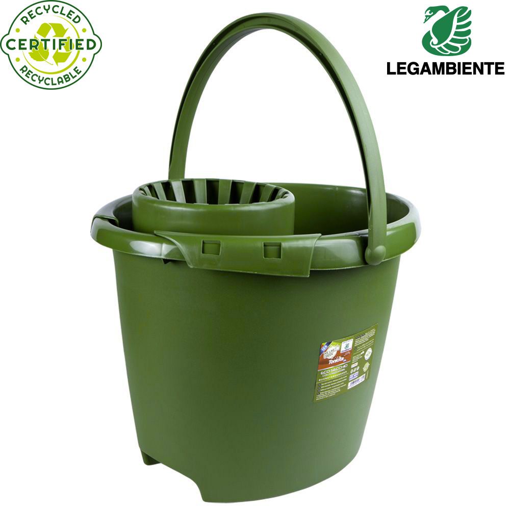 Tonkita We Like Green Eco bucket with squeezer