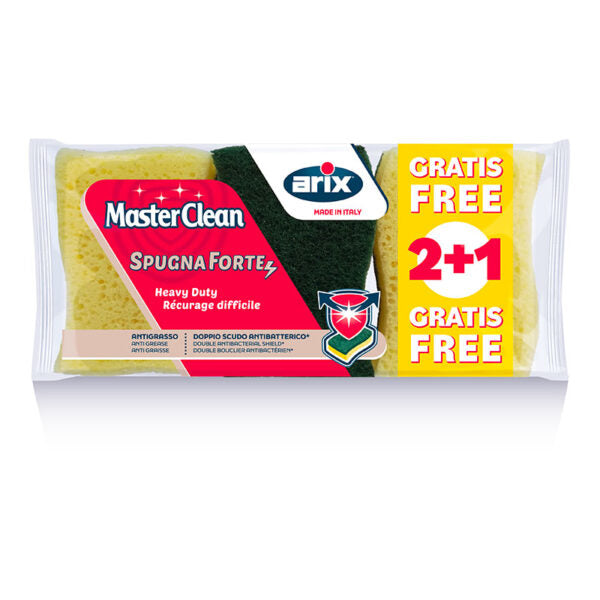 Masterclean Heavy-duty antibacterial – scourer 2+1 value pack