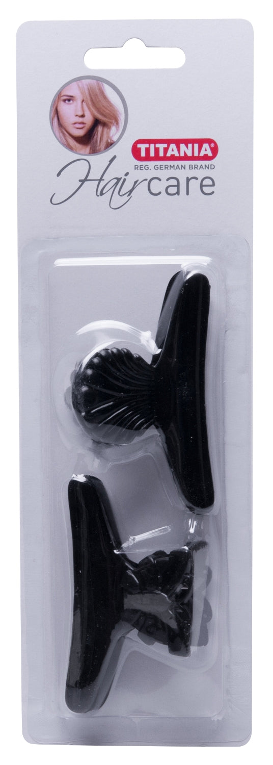 Titania 2 black hair clip-8022/2 B