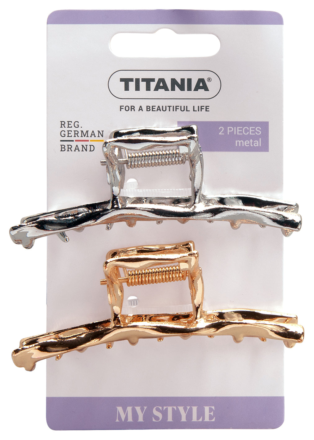 Titania Clips Metal 2 Pieces- 8245
