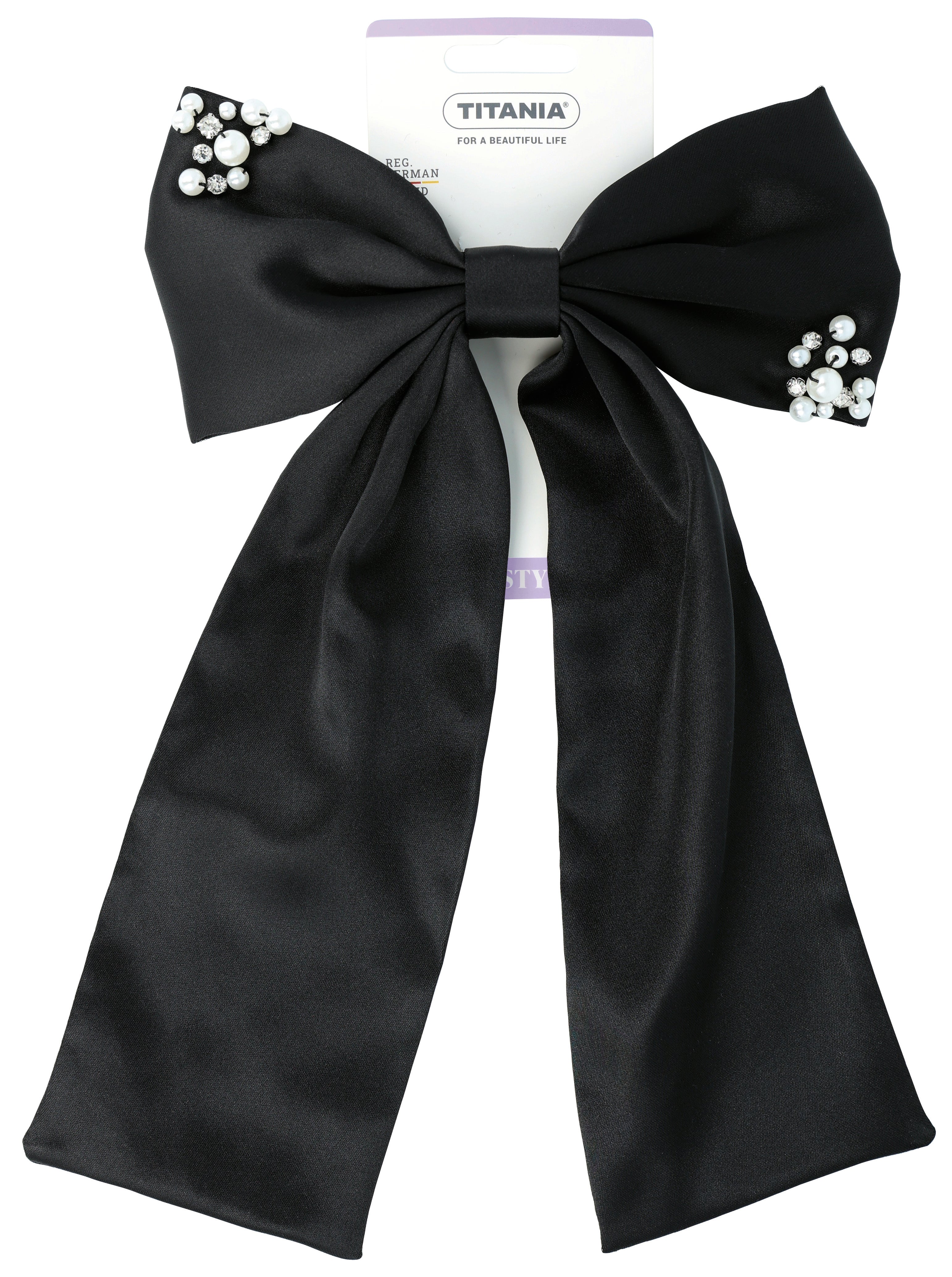 Titania Bow Clip Satin Lolly Clip-8368