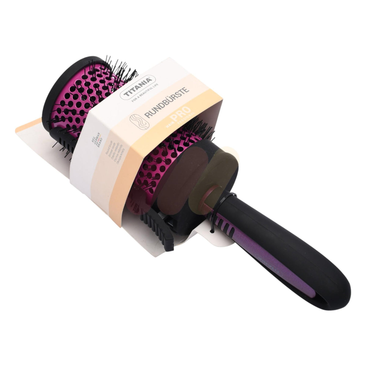 Titania Ceramic Thermal Brush with Hair Clamp 1 Piece