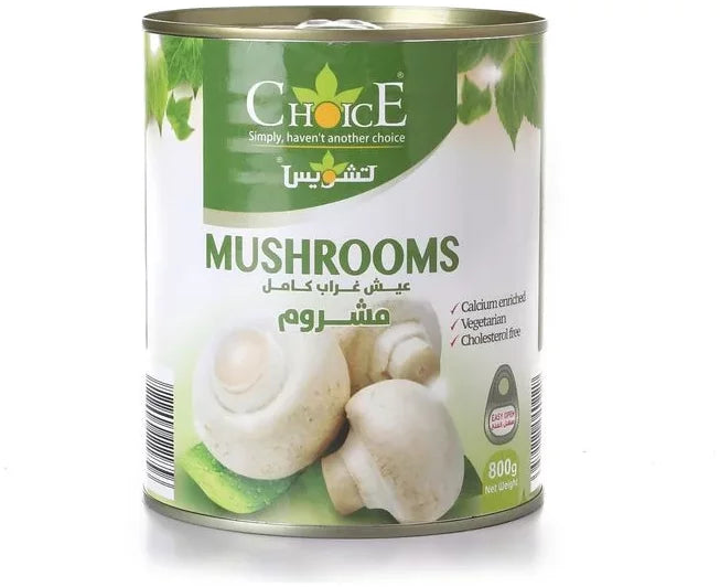 Choice Whole Mushrooms - vegetarian, cholesterol free