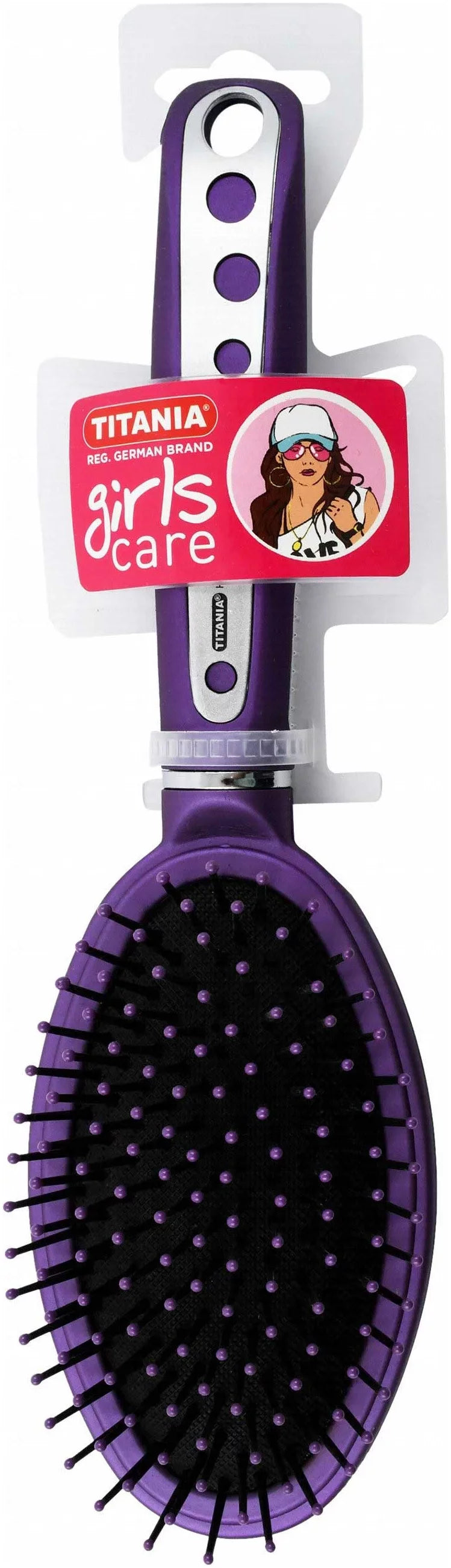 Titania Purple & Black Hairbrush