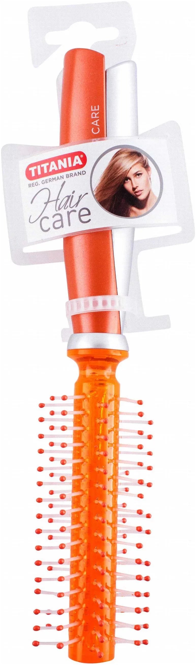 Titania Orange Round Hair Brush 1 pcs