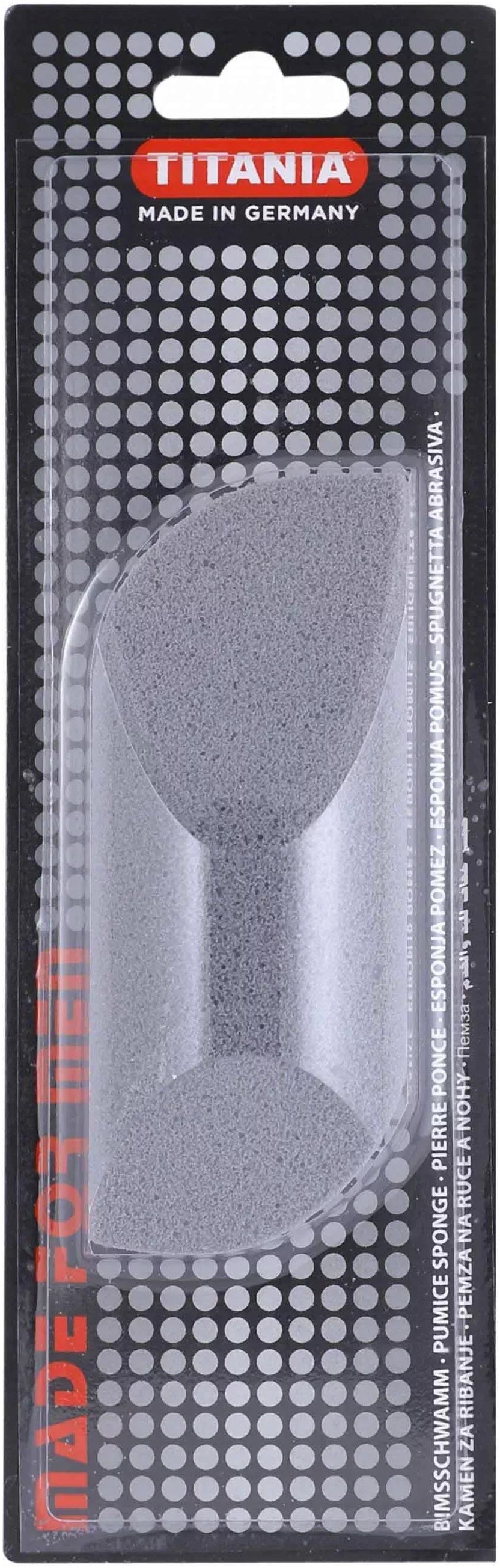 Titania Gray Pumice Sponge for Men 1 pcs
