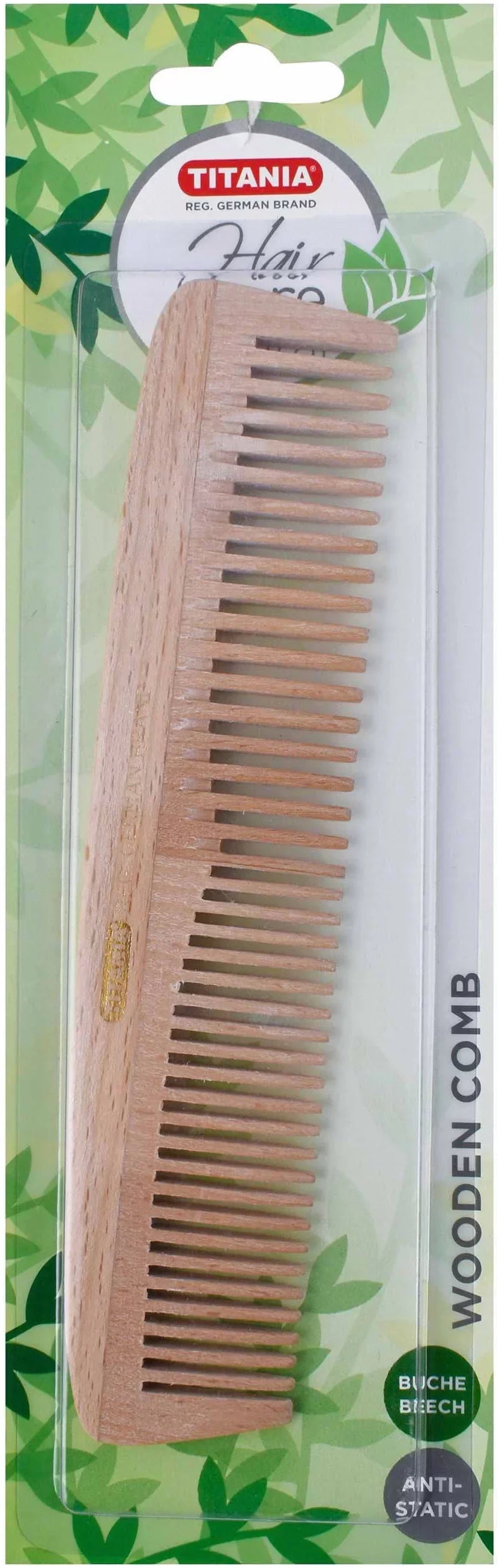 Titania Large Anti-Static Wooden Comb