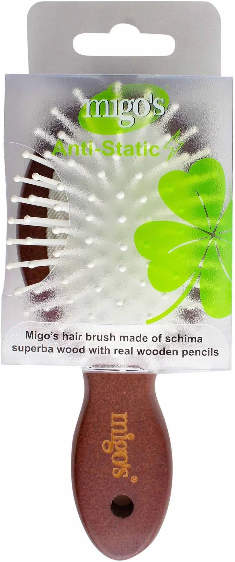 Migo's Anti Static Small Brown Hair Brush