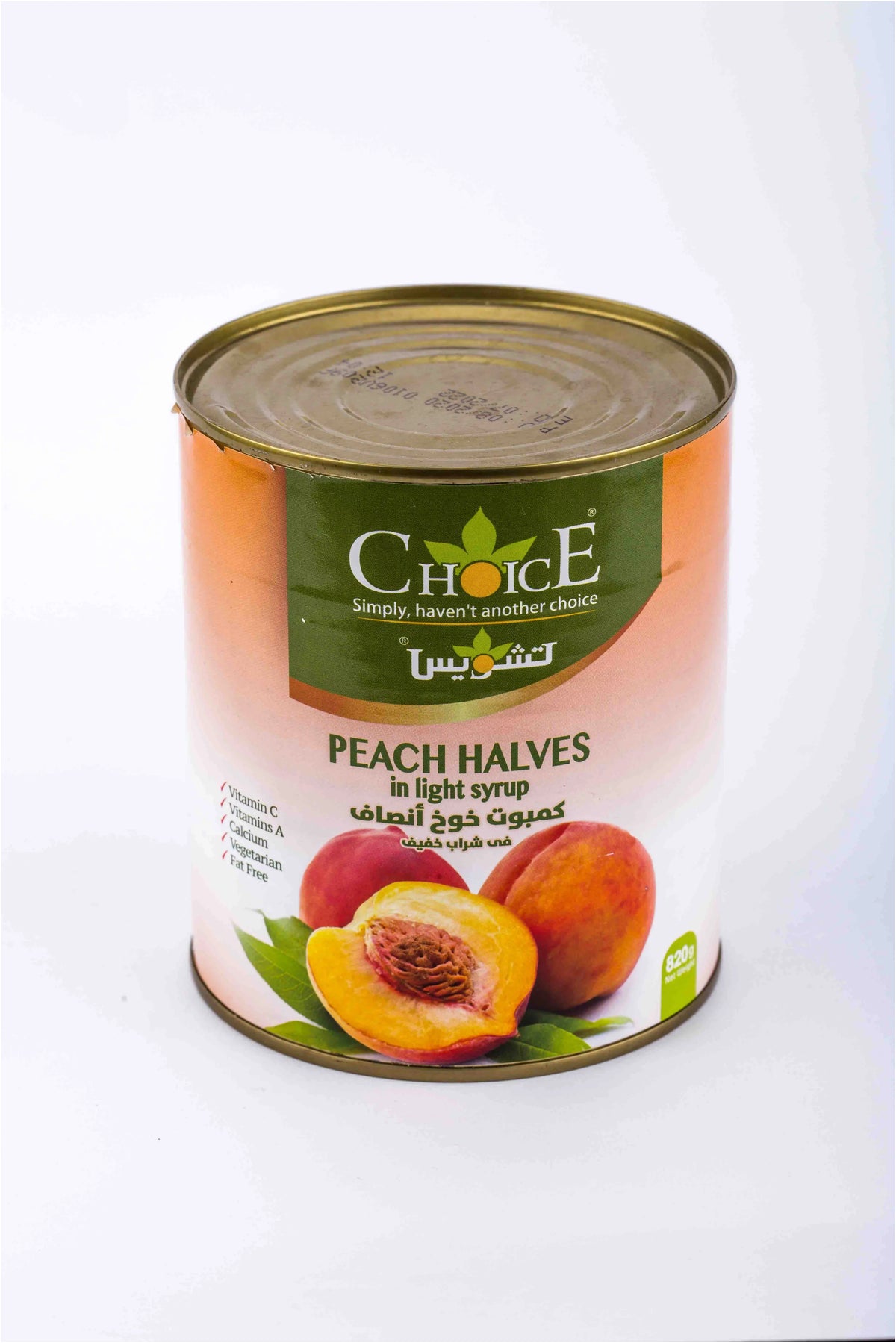 Choice Peach Halves In Light Syrup 820 Gm