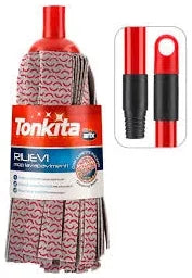 Tonkita Rilie Xtra Red & Gray Floor Mop Head