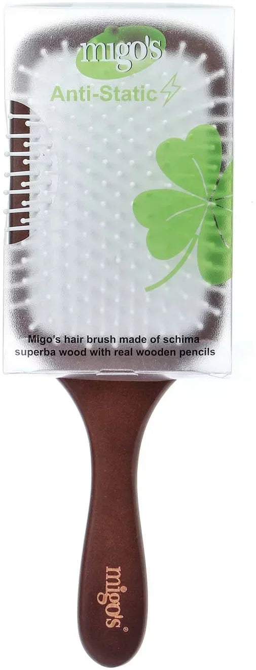 Migo's Brown Antistatic Wooden Hair Brush