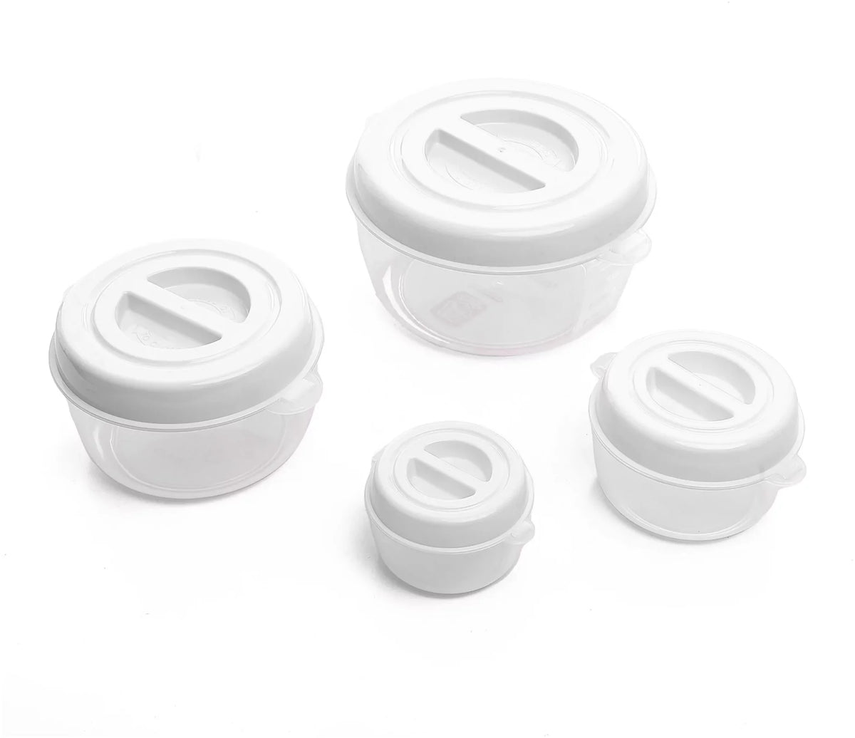Migo's Pink Plastic Food Containers with Lids