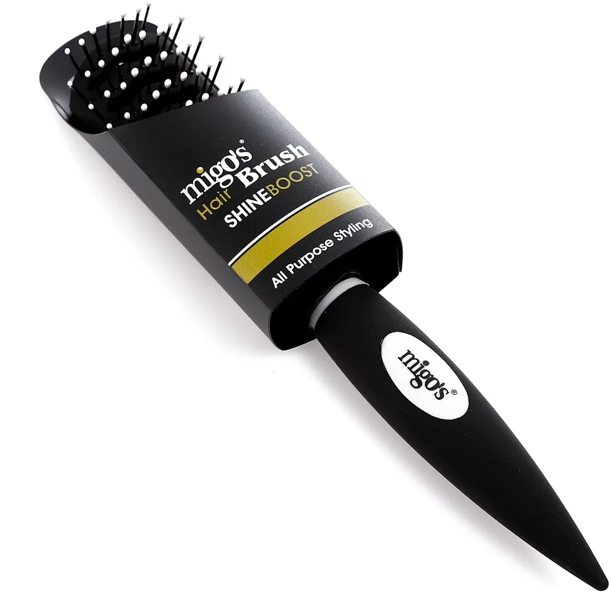 Migo's Brush Black Matte Rectangular Hollow