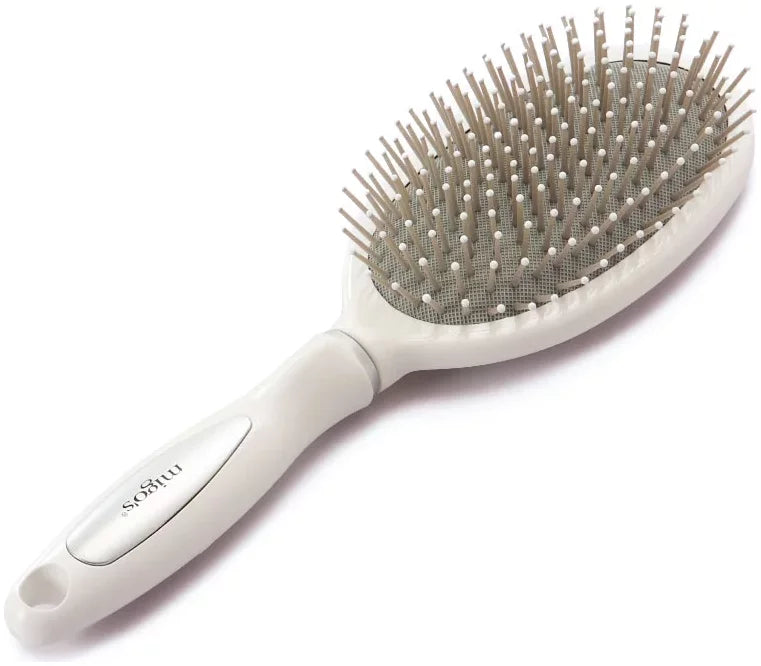 Migo's Oval White Hair Brush