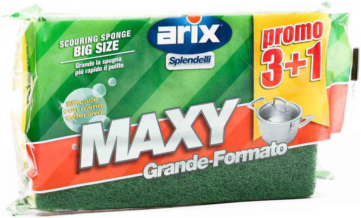 Arix Splendelli Maxy Big Soft Scouring Pads (3+1 Free)