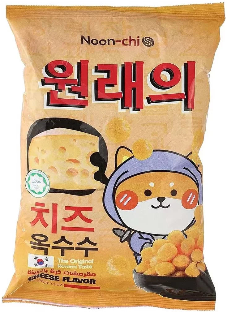 Noon Chi Cheese Corn Puffs - Pork Free, Alcohol Free