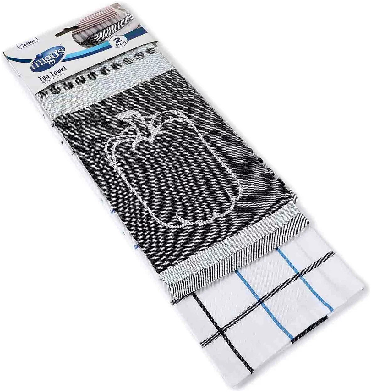 Migo's 2 Towels 100% Cotton